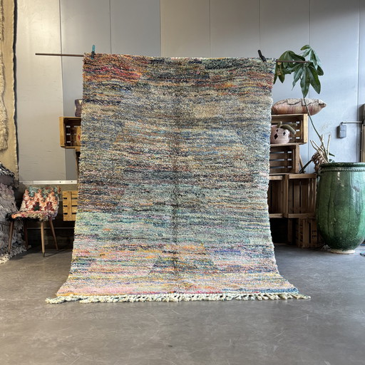 Kleurrijk Marokkaans Berbers Nieuw Wollen Vloerkleed