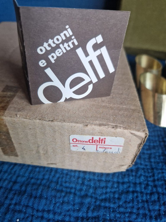 Image 1 of Serviettenhalter aus Messing aus den 1970er und 1980er Jahren, hergestellt in Italien.