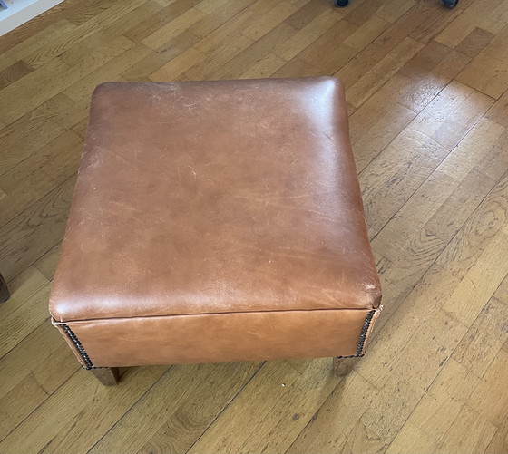 Image 1 of Nico Van Oorschot Fauteuil met hocker 