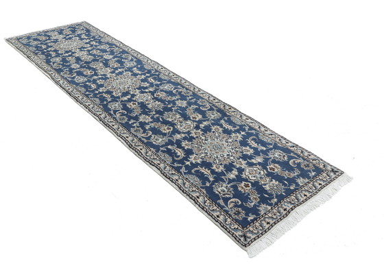 Image 1 of Original Handgeknüpfter Perserteppich Nain Kashmari 285 x 80 cm Top Zustand