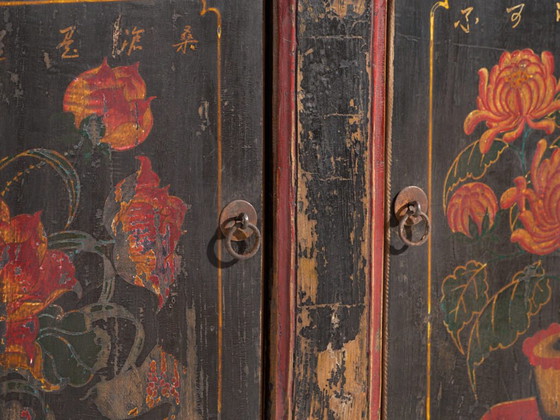 Buffet bas ancien peint en orme – Chine, vers 1900 – Iron (photo 25 of 40)