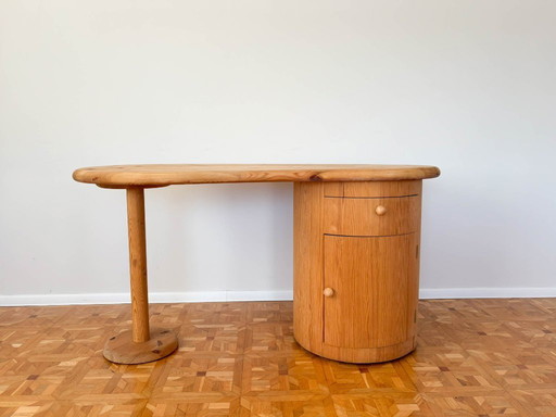 Kidney-shaped design desk by C. F. Christensen Silkeborg, Denmark 1970