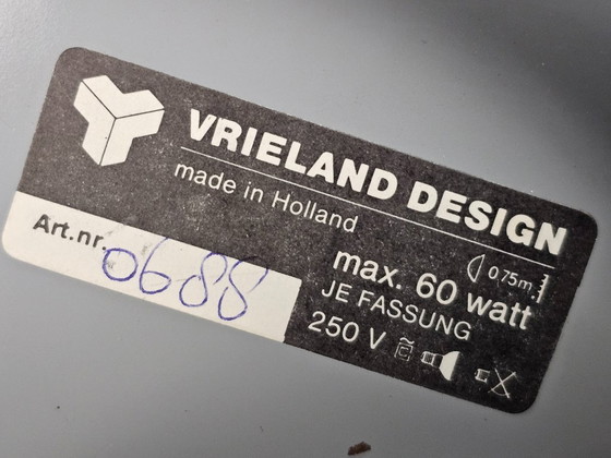 Plafoniera Vrieland Design 6002, grigia, Plafoniere, Metallo, Grigio, Vintage (foto 6 di 7)