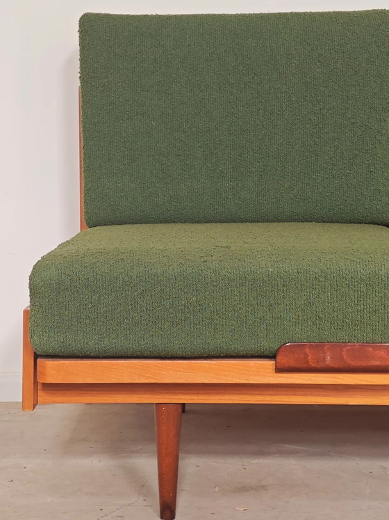 Divano panca pieghevole verde di UP Zavody 1970 – Divani 3 posti, Legno, Mid Century Modern (photo 13 of 24)