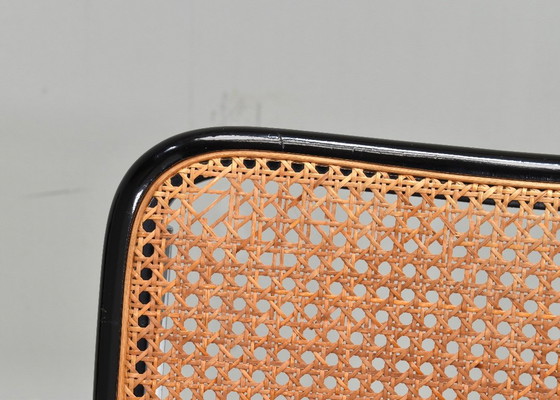 Set di 4 sedie Cesca modello B32 di Marcel Breuer – Italia, anni '70 – Gavina, Sedie da pranzo, Rattan (photo 15 of 15)
