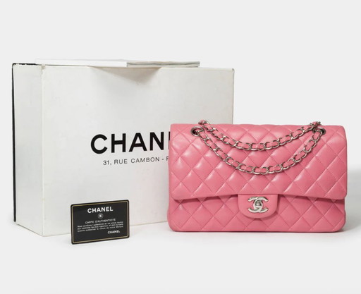 Sac CHANEL Timeless/Classique en Cuir Rose - 101622 