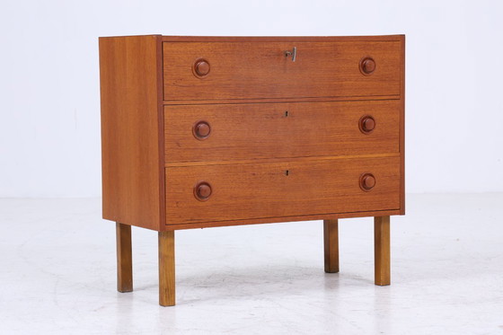 Image 1 of Hermosa teca de la vendimia cómoda | Mid Century cajones mueble de madera de almacenamiento 60s #08-12