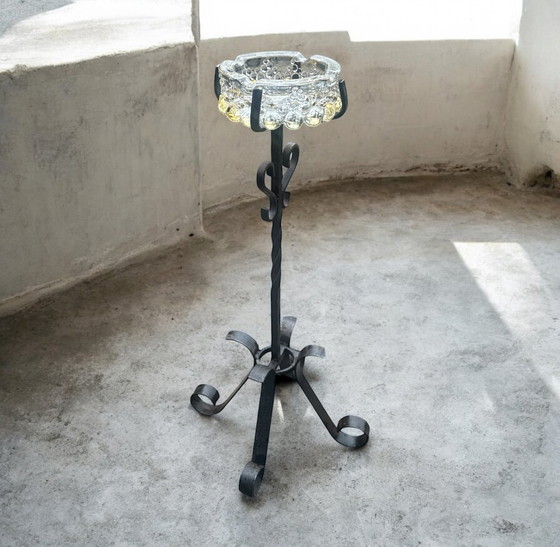 Image 1 of Mid-Century Modern  Art Deco stijl asbak vintage Walther Glas gietijzer antiek