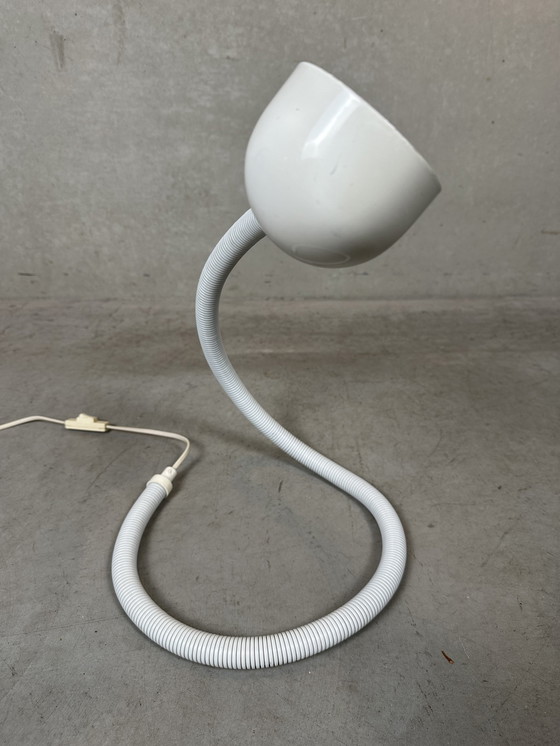 Image 1 of Lampe Vintage 'Snake' - Blanc