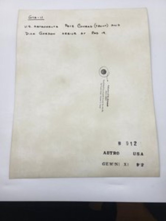Image 1 of Fotografía original Misión Gemini XI Pete Conrad & Dick Gordon EE.UU. 1966