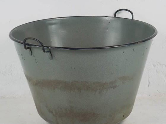 Large antique metal cauldron (c.1920) – Decorative Objects, Rustic (photo 2 of 9)