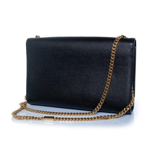 Image 1 of Sac bandoulière Kate moyen Saint Laurent noir