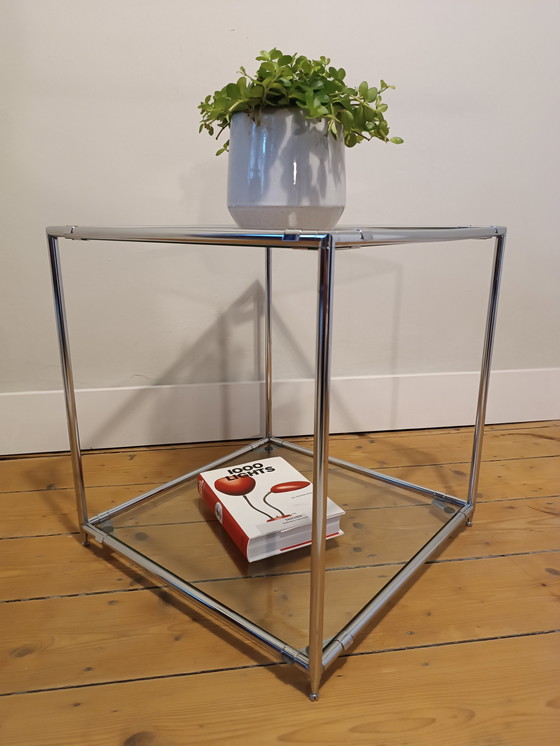 Image 1 of Vintage side table Cadovius Abstracta, 2 glass plates