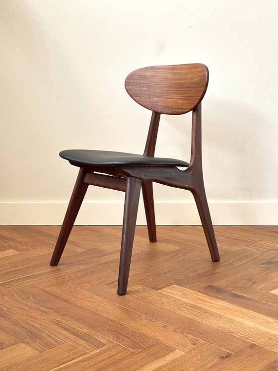 Image 1 of Set 4 vintage stoelen Louis van Teeffelen jaren 50/60/70