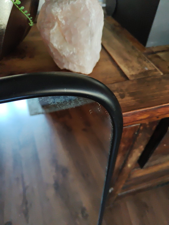 Image 1 of Vintage Spiegel Met Rubberen Afgeronde Randen