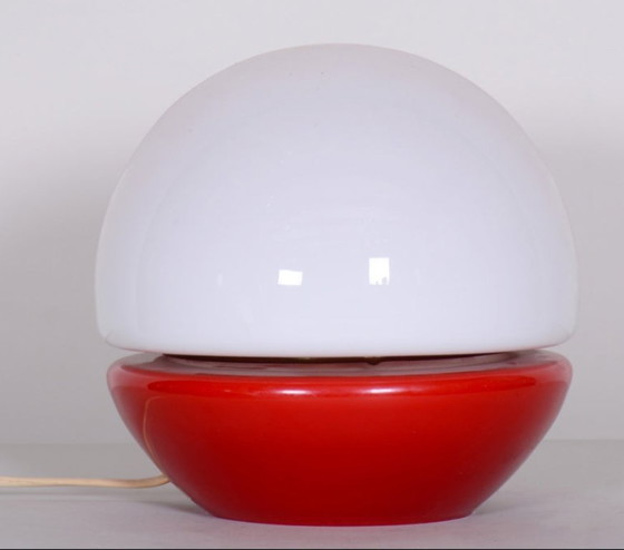 Image 1 of Mushroom Table Lamp Mid Century Glass Štěpán Tabery 1960s Bohemia