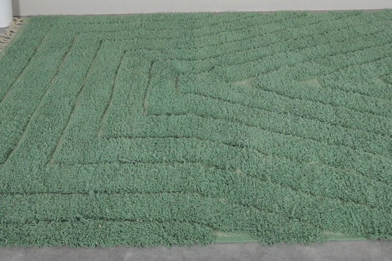 Image 1 of Authentiek handgemaakt traditioneel vloerkleed van natuurlijke wol, afmeting 140x260 cm