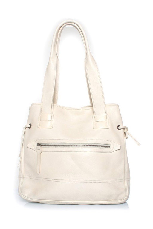 Hogan, borsa shopper in pelle bianca