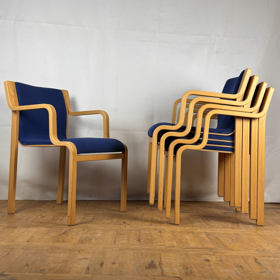 Image 1 of 5x Börge Lindau Retro Design Stühle 1970er