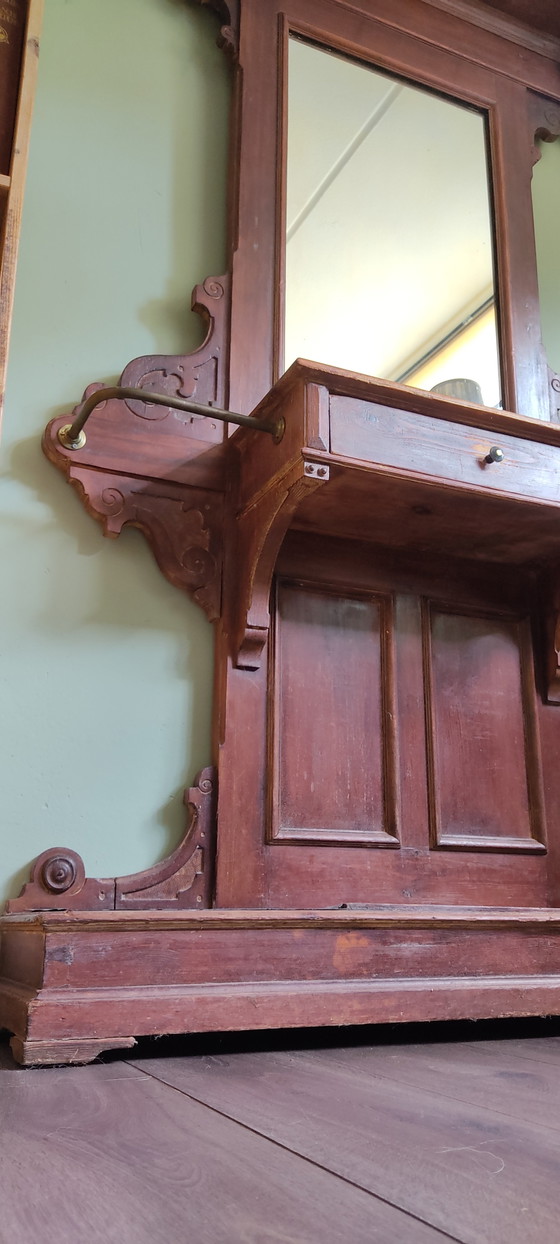 Image 1 of Antique Art Nouveau Style Hall Furniture