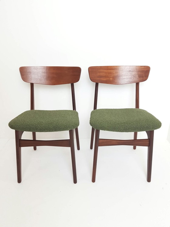 2 sedie da pranzo vintage in teak Schiønning & Elgaard – Legno, Poliestere (photo 4 of 12)