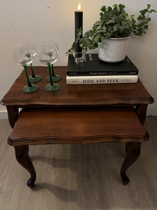 Set di 2 tavolini laterali Queen Ann