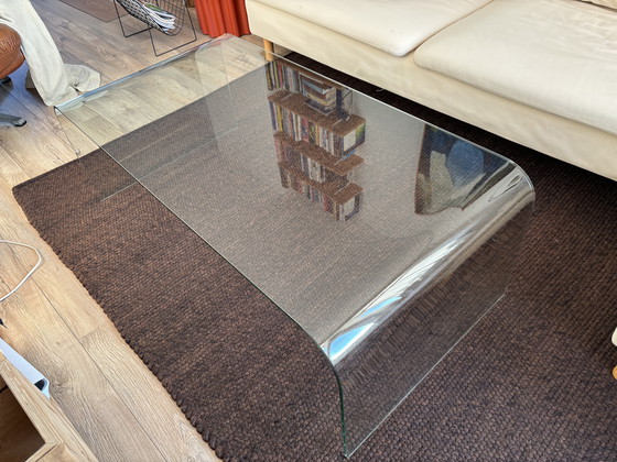 Image 1 of Curved Glass Coffee Table