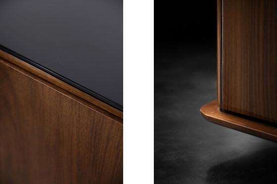 Image 1 of Vintage Rare Large French Art Deco Walnut Buffet, 1920s