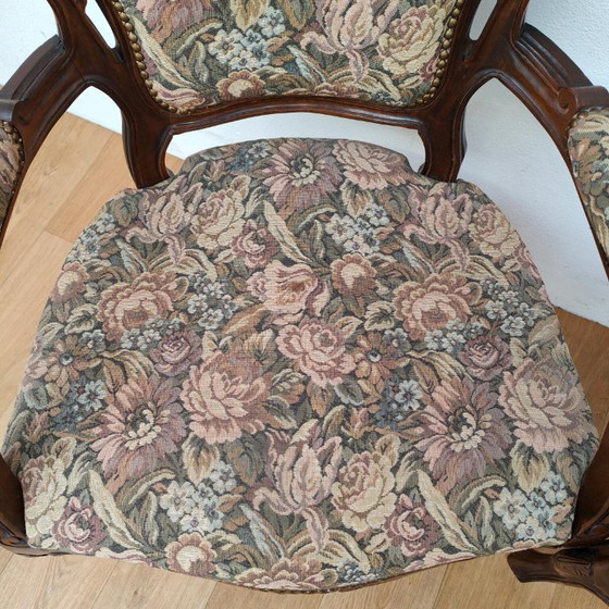 Set di sedie e poltrone vintage francesi Luigi XV Gobelin – Textile (photo 8 of 20)