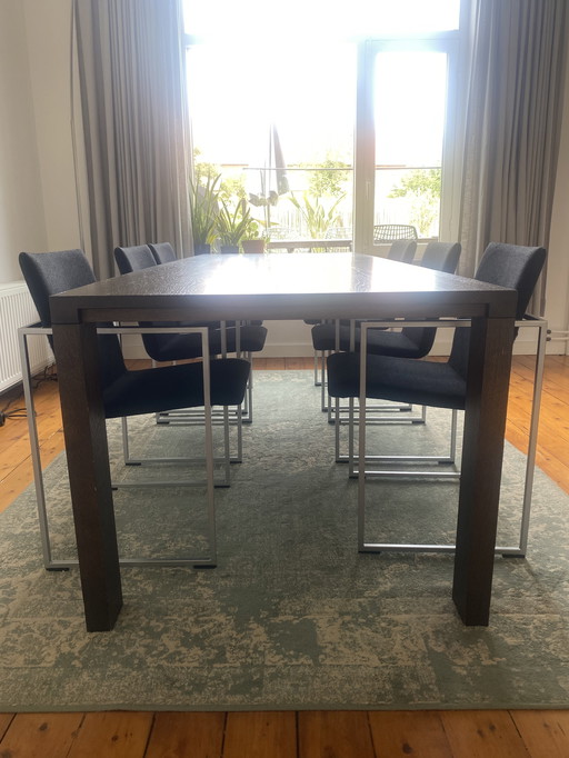 Ensemble de 6 chaises de salle à manger Arco Frame
