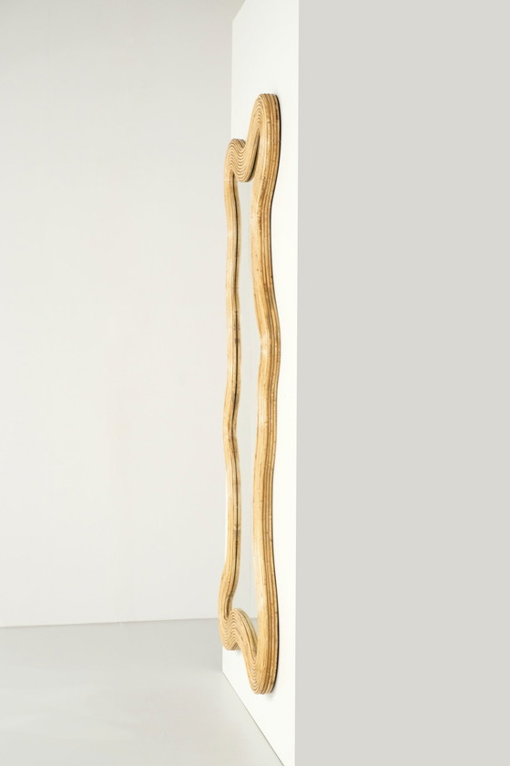 Image 1 of Bamboo mirror Large format, Italy Contemporary.