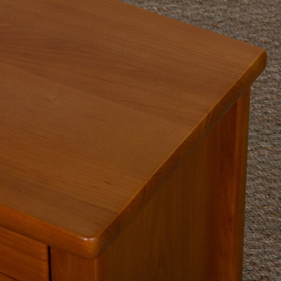 Image 1 of Vintage Solid Elm Bedside Table, 1980
