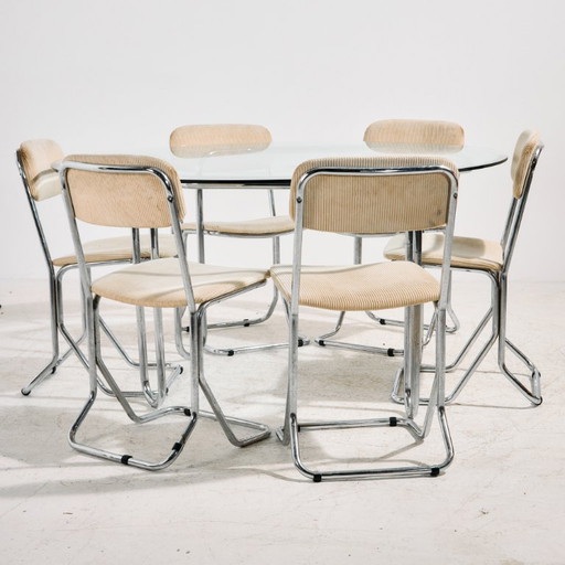 MK11545 Italiaanse chromen eethoekset, set van 7