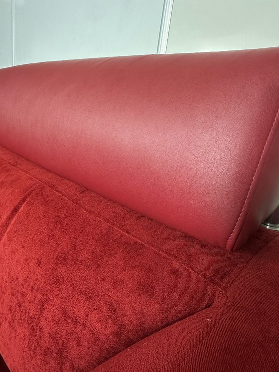 Image 1 of Canapé design 3 places Leolux Howlo rouge – Cuno Frommherz, 2002