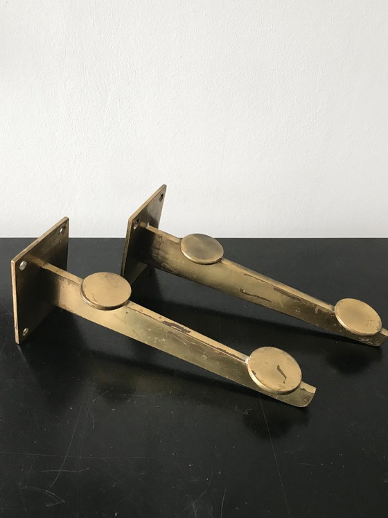 Guatemala Green Marble Console, 1960s – Brass (photo 9 of 12)