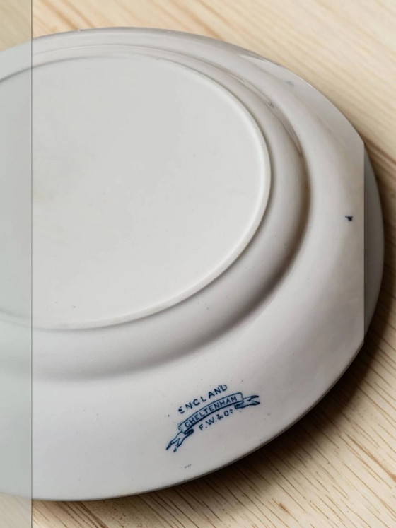 6 platos de loza inglesa "Cheltenham" — F. Winkle & Co – Porcelain, Art Nouveau (photo 7 of 8)