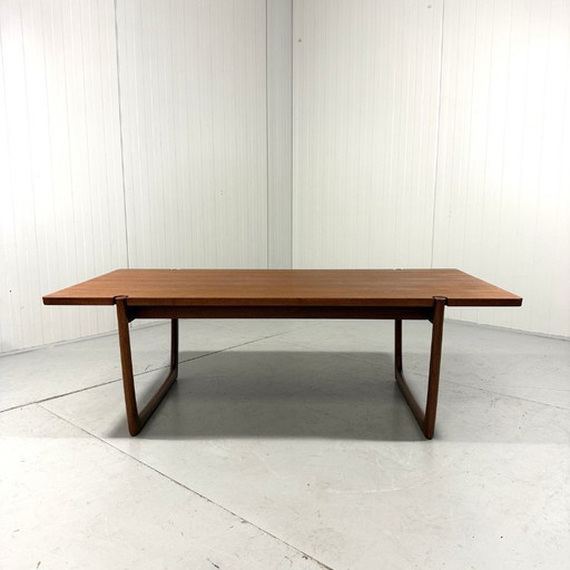 Mesa de centro de teca P Hvidt & O Mölgaard modelo 596 France & Son, Dinamarca