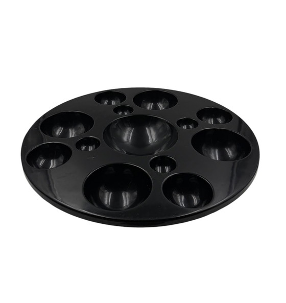 Image 1 of Mod. de l'ère spatiale Centre de table noir "Something Else", Mario et Marcello Mariotti pour ASEA, Italie, 1970