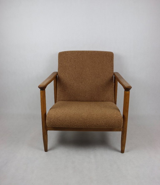 Orange Gold GFM-142 Armchair by Edmund Homa, 1970s