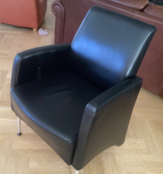 Image 1 of 6 Beautiful Leather Chairs Perida