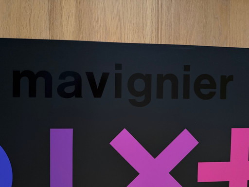 Almir Mavignier (1925-2018),  Poster for the exhibition Meißner Edition (addition permutation subtraktion auflösung), 1973, Prin