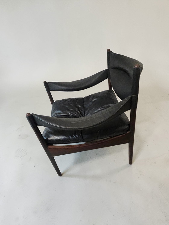 Image 1 of Set di 2 poltrone di design + tavolo Mid Century Kristian Vedel per Søren Willadsen Møbelfabrik Danimarca anni '60