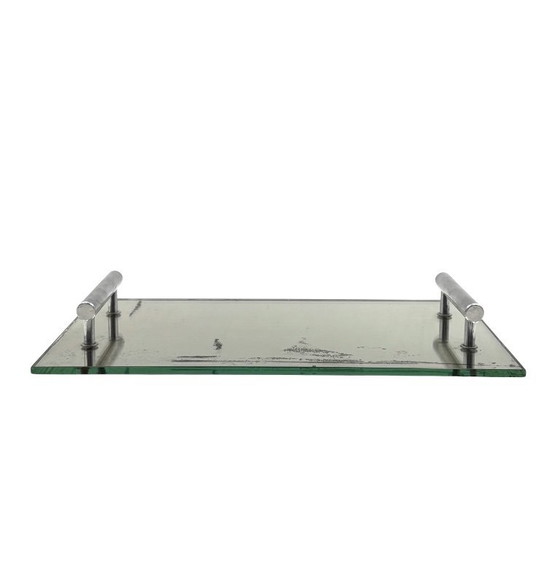 Image 1 of Modernist mirrored tray, France 1960