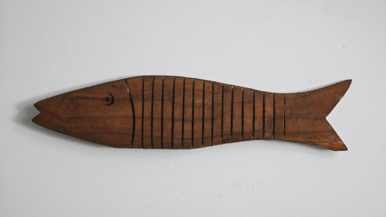 Image 1 of Hand-Carved Wooden Fish – Indonesian
