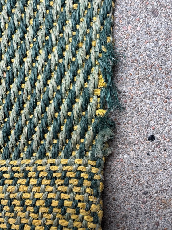 Grande Tappeto Kilim Scandinavo in Juta anni '60, Tappeti, Tessile, Multicolore (foto 8 di 15)