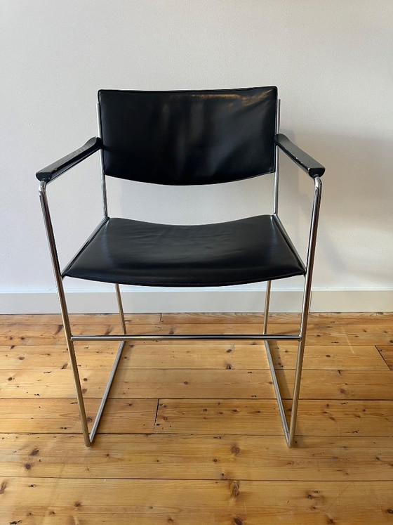 4 sillas Arnold Merckx DLA/DSA para Arco – Sillas de comedor, Leather, Metal (photo 3 of 10)
