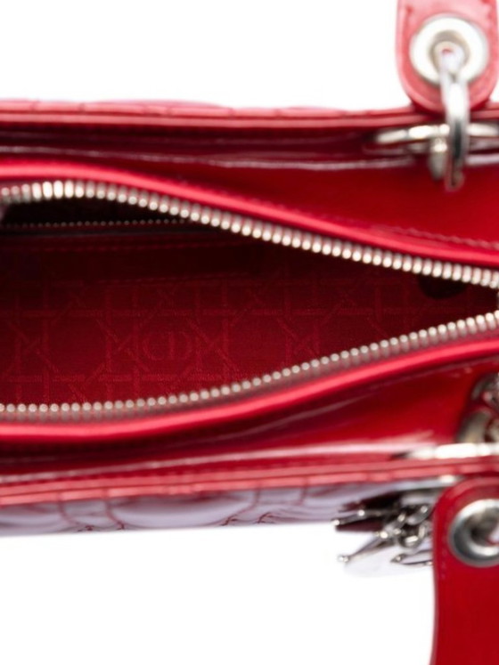Image 1 of Christian Dior Lady Dior Medium Kirschrot