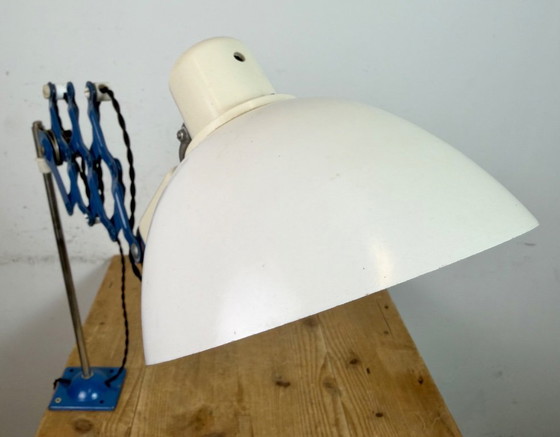 Image 1 of Industrial East German Scissor Lamp from VEB Zweckleuchtenbau Dresden, 1950s