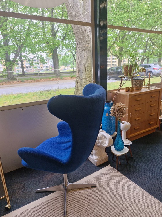 Fauteuil Egg Chair vintage des années 70, style danois – Wool (photo 3 of 13)