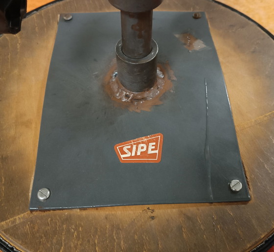 Image 1 of Taburete giratorio industrial de mediados de siglo de Sipe, Italia.